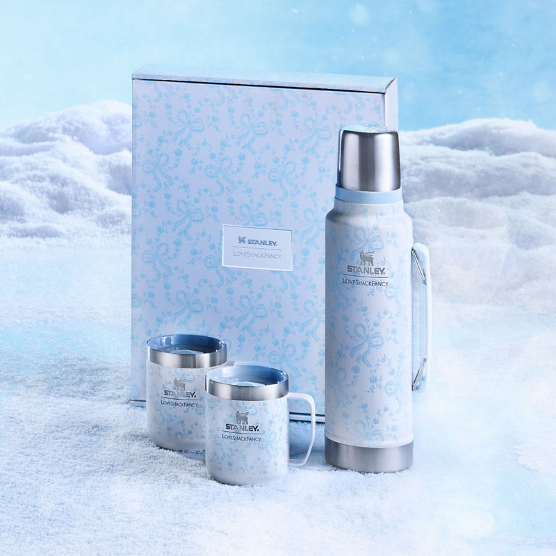 Stanley 1913 Stanley 1913 x LoveShackFancy Holiday The Everyday Cocoa Set in Coquette Bow Winter Ice