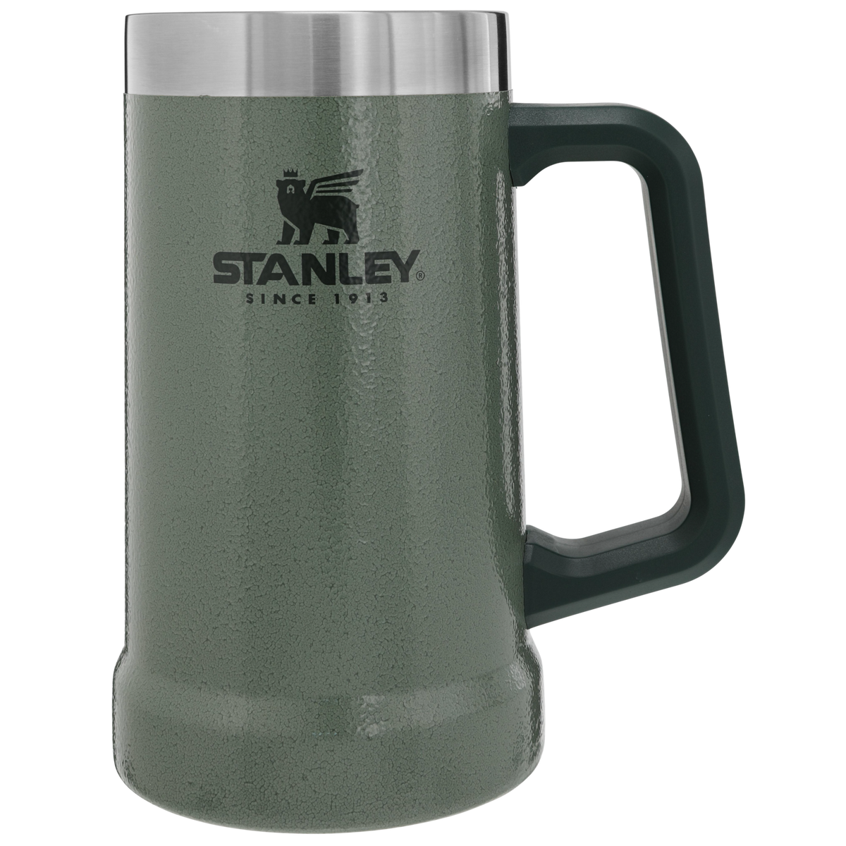 Stanley 1913 Adventure Big Grip Beer Stein 24 OZ in Hammertone Green