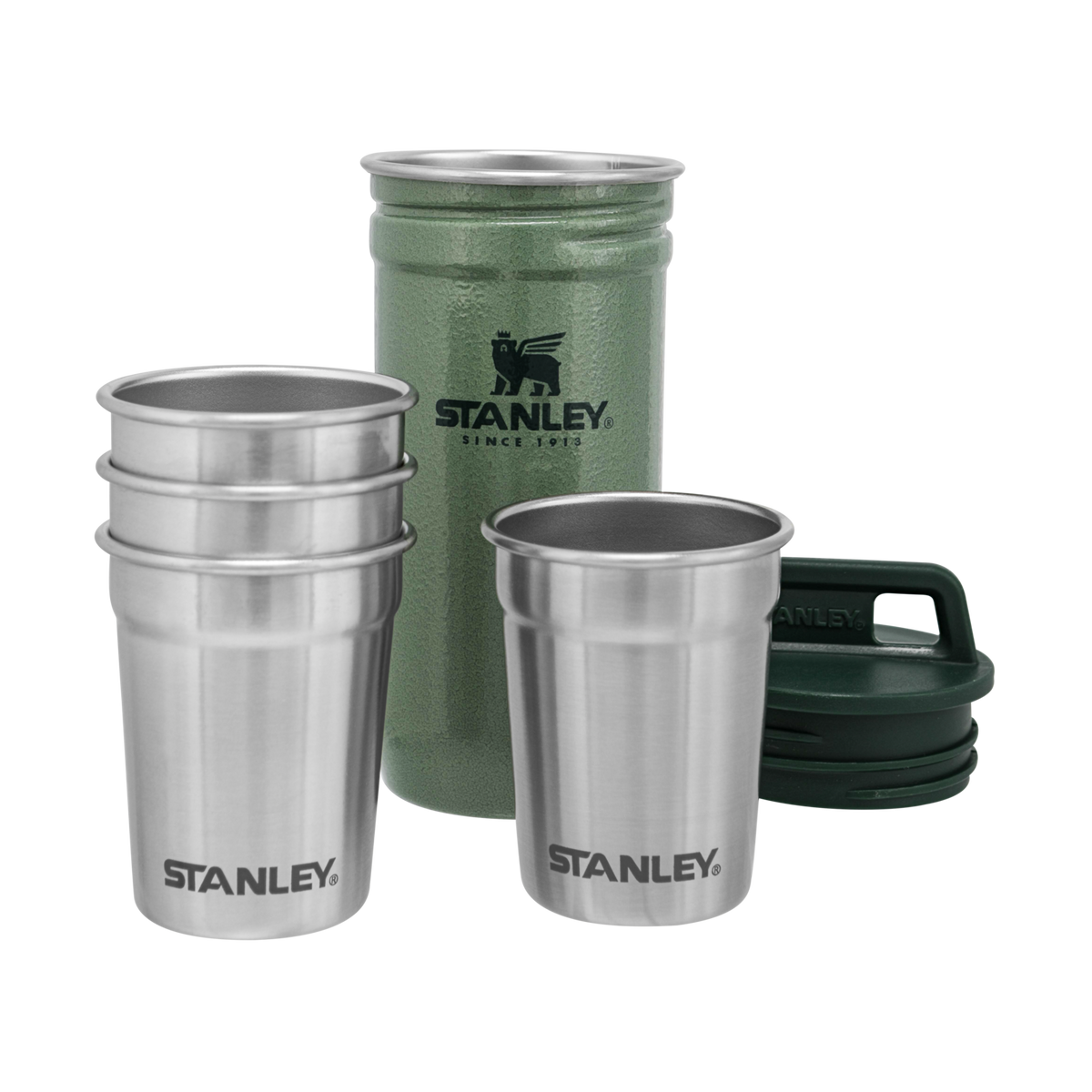 Stanley 1913 Adventure Nesting Shot Glass Set in Hammertone Green | View 1
