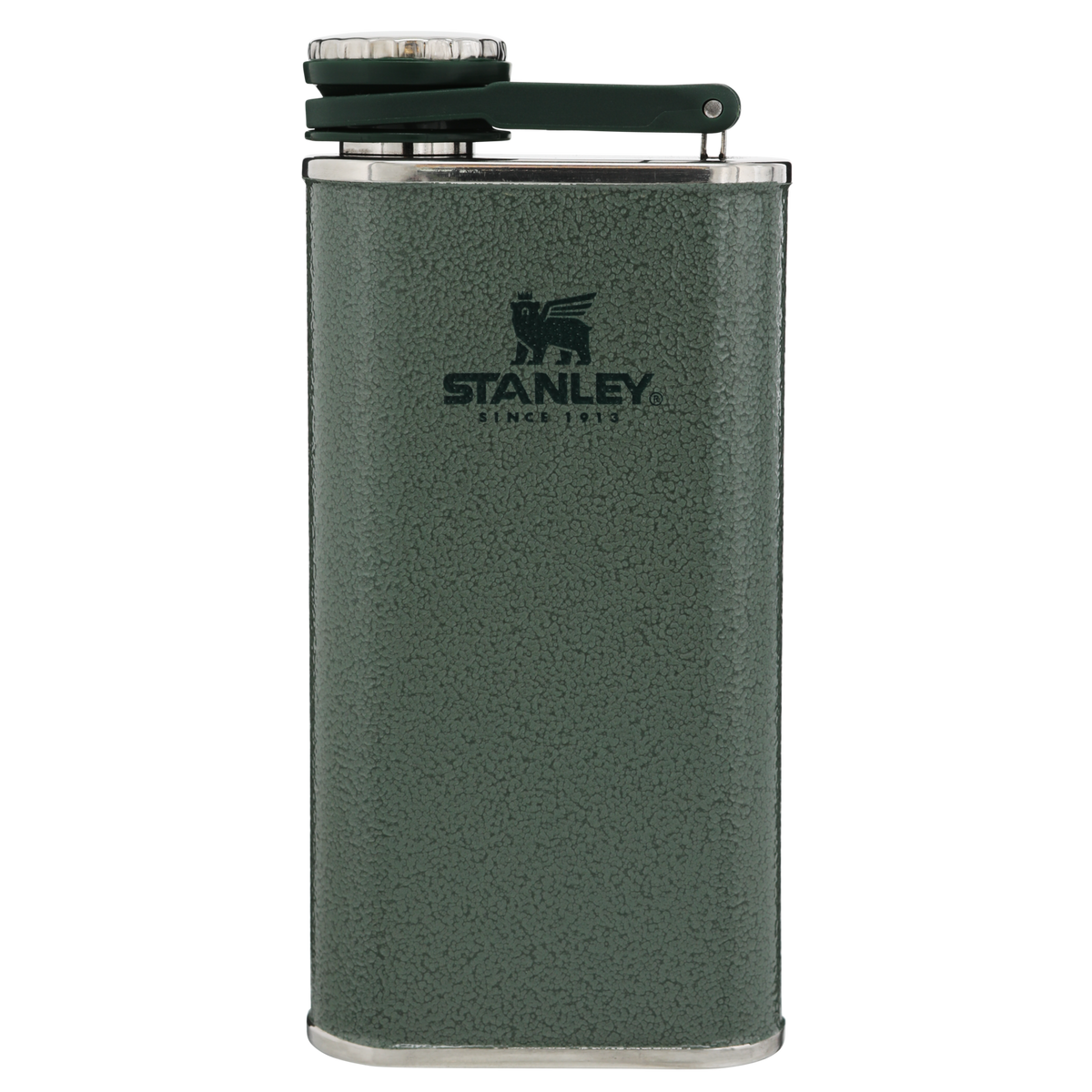 Stanley 1913 Classic Easy Fill Wide Mouth Flask 8 OZ in Hammertone Green | View 1