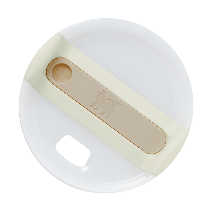 Stanley 1913 The Quencher H2.O FlowState™ Tumbler Lid 20 OZ to 30 OZ in Milky White | Lid View