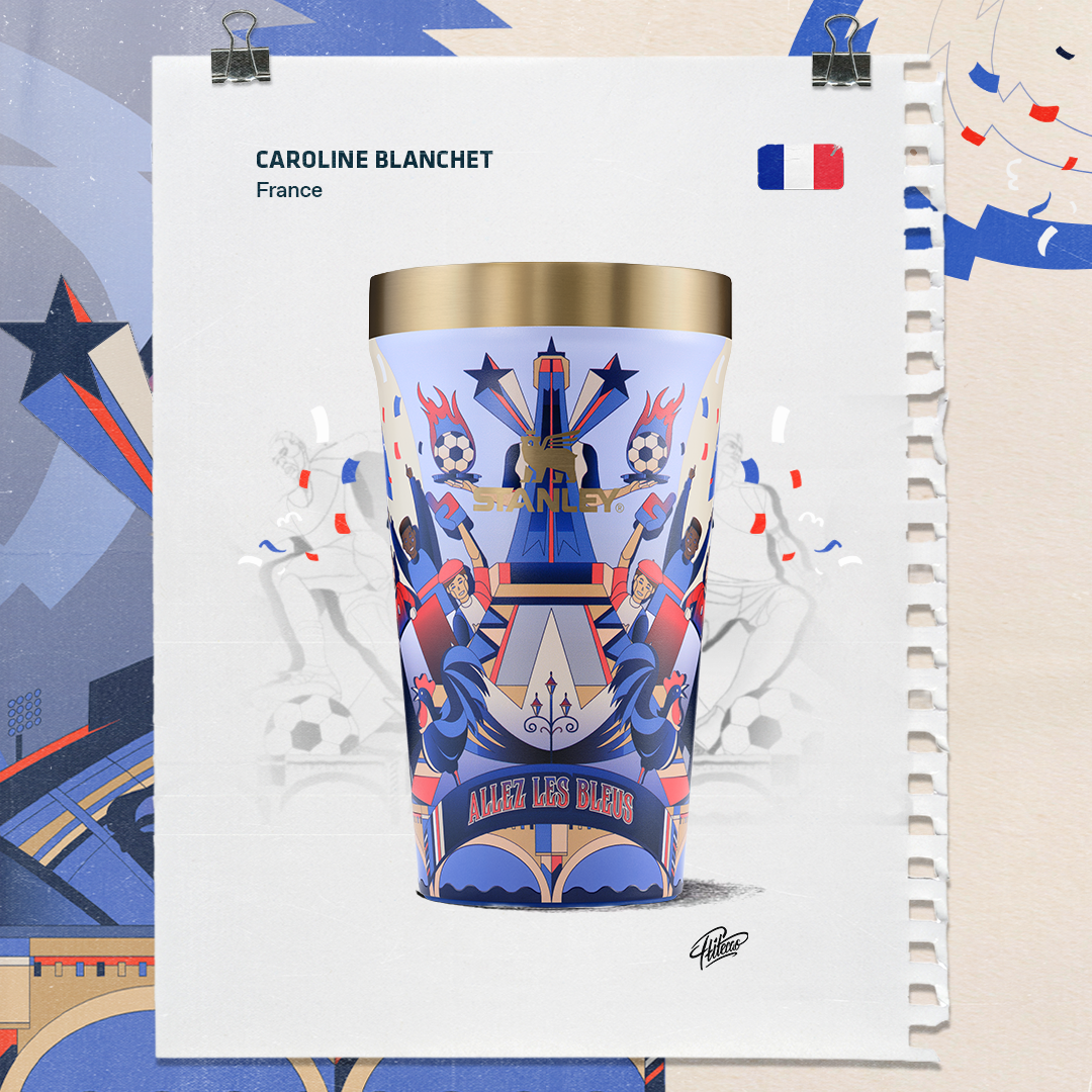 Stanley 1913 The Fútbol Artist Collection Everyday Tumbler 16 OZ in France | View 9