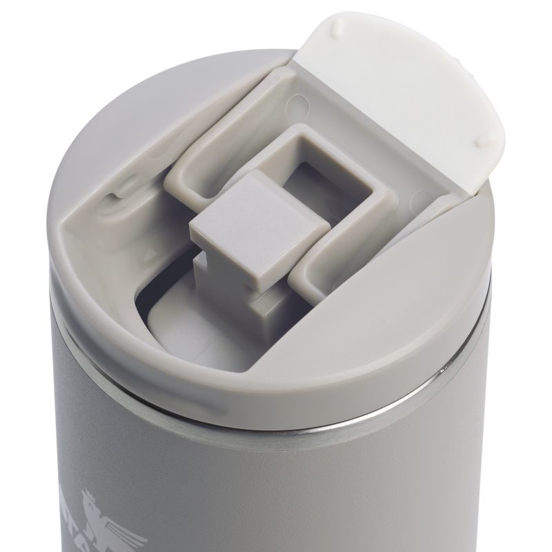 Stanley 1913 The Transit Flip Top Mug 16 OZ in Ash | Lid Detailed View
