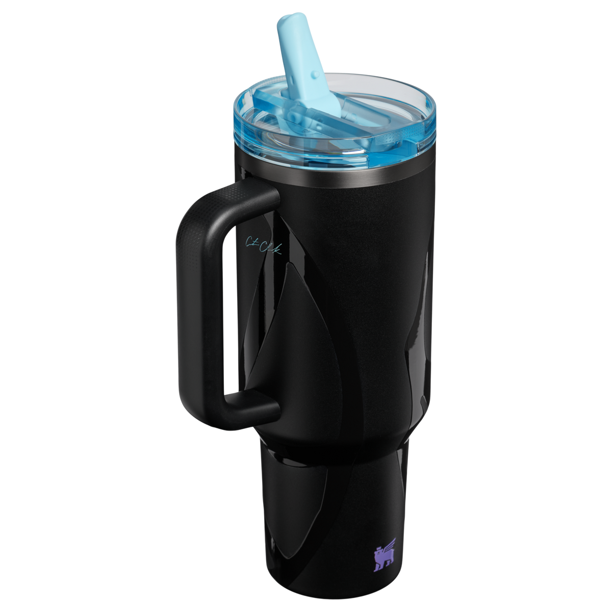 Stanley 1913 Stanley 1913 x Caitlin Clark Quencher® ProTour Flip Straw Tumbler 40 OZ in Caitlin Clark Blacktop | Back View