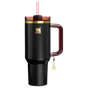 Swatch for Stanley 1913 The Quencher® Luxe H2.0 FlowState™ Tumbler 40 OZ in Black Snakeskin | Front View