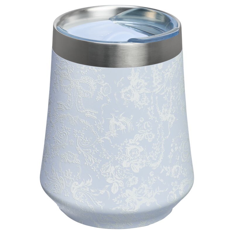 Stanley 1913 Stanley 1913 x LoveShackFancy Holiday Reserve All Day Wine Set 34 OZ 11 OZ in Toscana Toile Alpine Blue | Back View