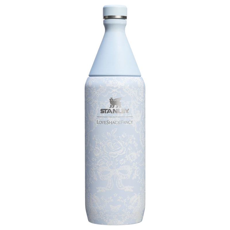 Stanley 1913 Stanley 1913 x LoveShackFancy Holiday Reserve All Day Wine Set 34 OZ 11 OZ in Toscana Toile Alpine Blue | Front View