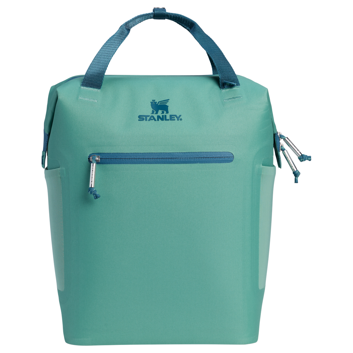 Stanley 1913 The All Day Madeleine Mini Cooler Backpack 20 Can 14 QT 13.2 L in Spring Green | Front View