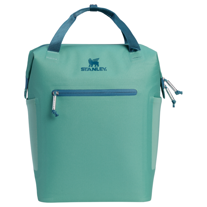 Stanley 1913 The All Day Madeleine Mini Cooler Backpack 20 Can 14 QT 13.2 L in Spring Green | Front View