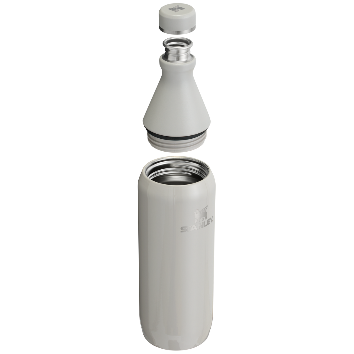 Stanley 1913 All Day Slim Bottle 20 OZ in Ash | Cross Section View