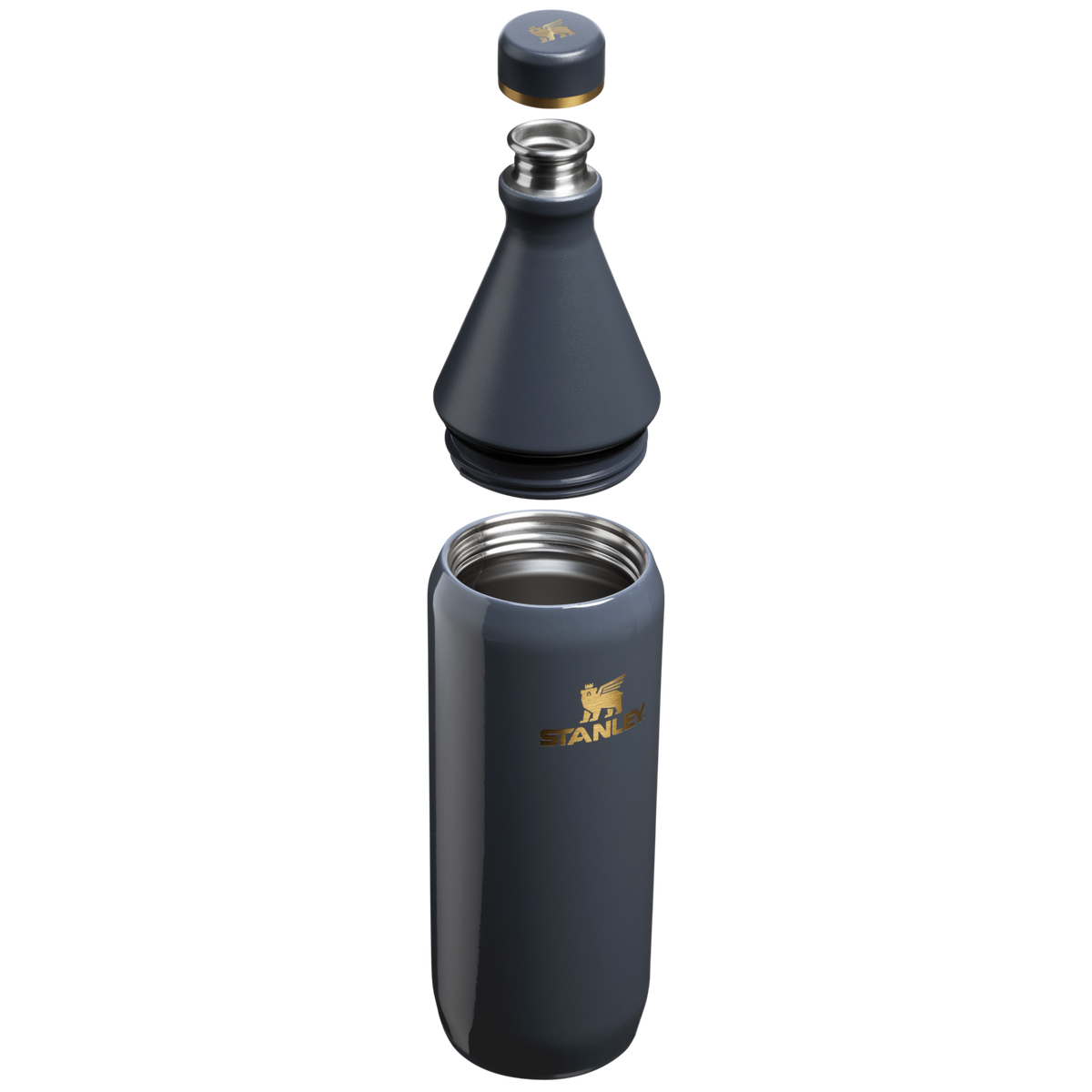 Stanley 1913 All Day Slim Bottle 20 OZ in Twilight Gloss | Cross Section View