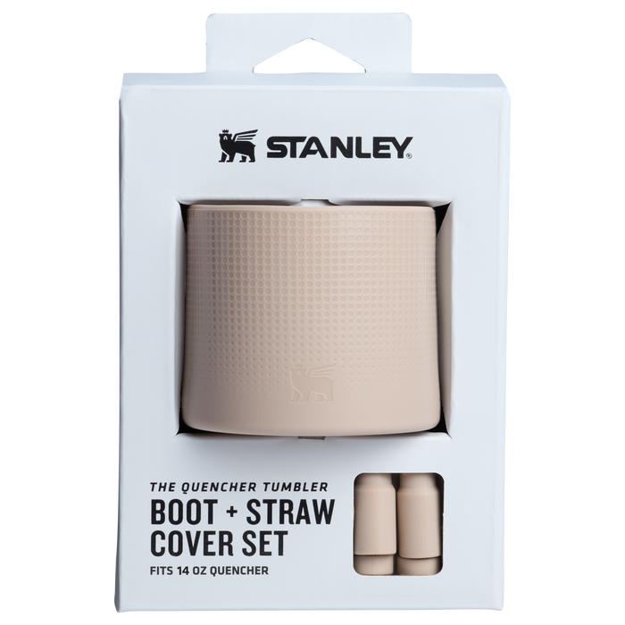 Stanley 1913 Stanley Quencher Boot and Straw Cover Set 14 OZ in Sand | Front View
