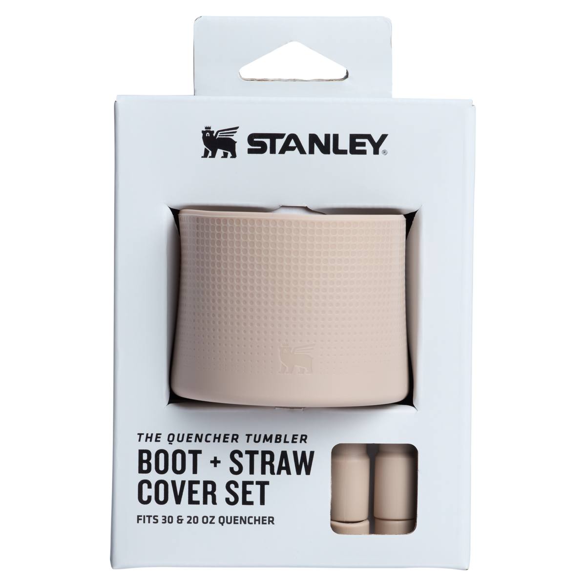 Stanley 1913 Stanley Quencher Boot and Straw Cover Set 30 OZ & 20 OZ in Sand | Front View