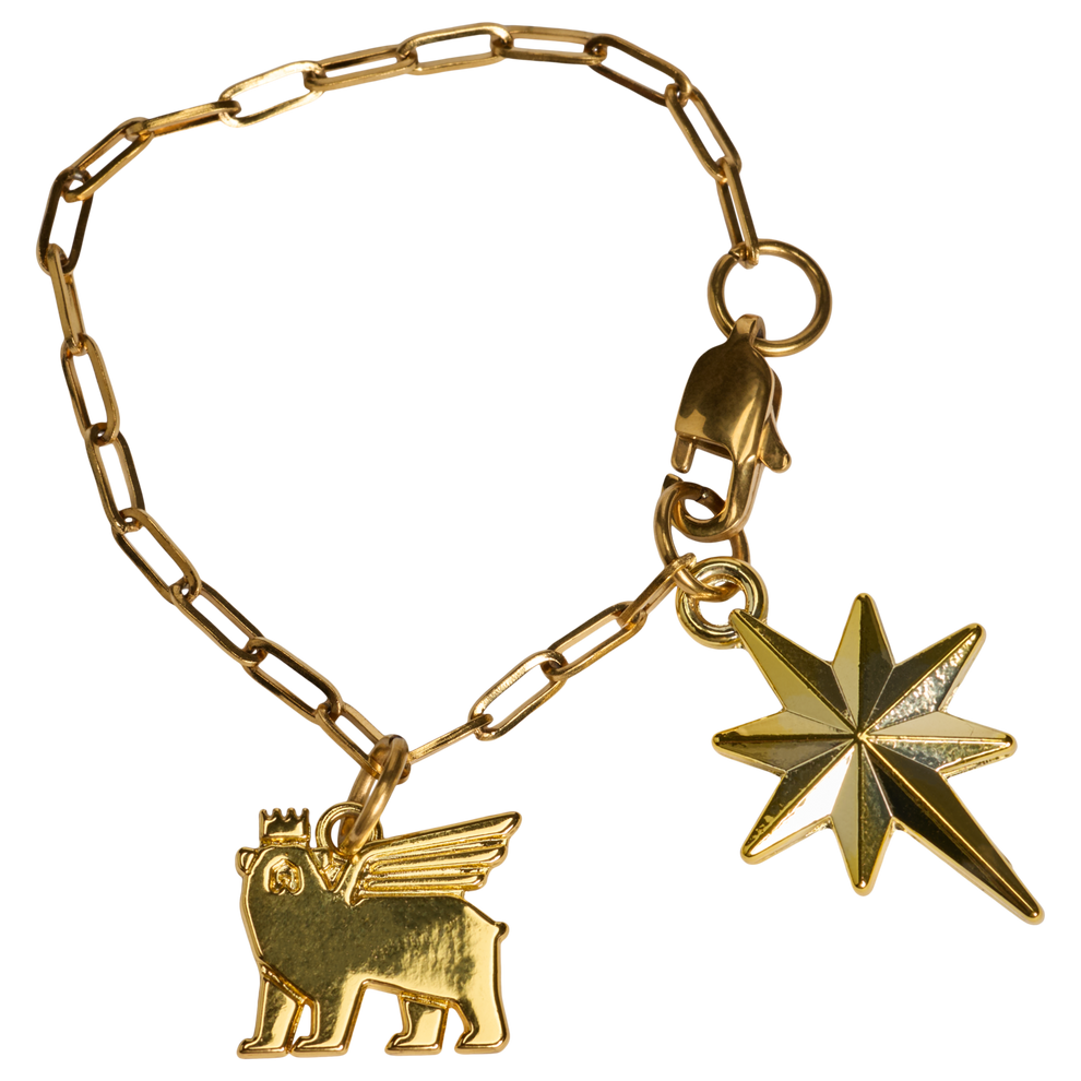 Stanley 1913 The Stanley Charm in Starlight Gold | Detailed View