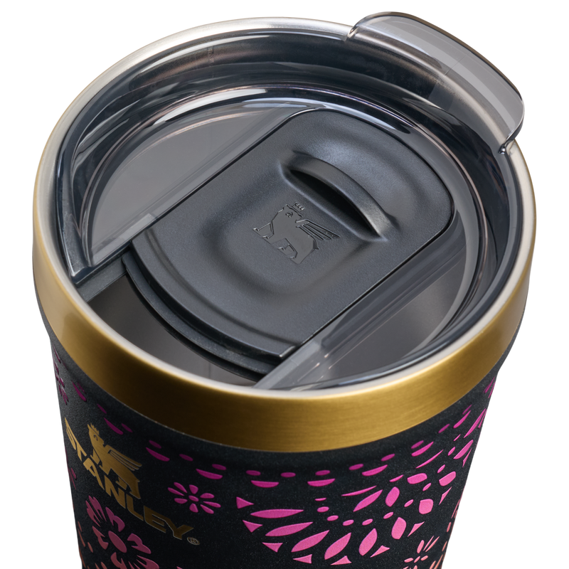Stanley 1913 The Everyday Tumbler 16 OZ in Midnight Catrina | Lid Detailed View
