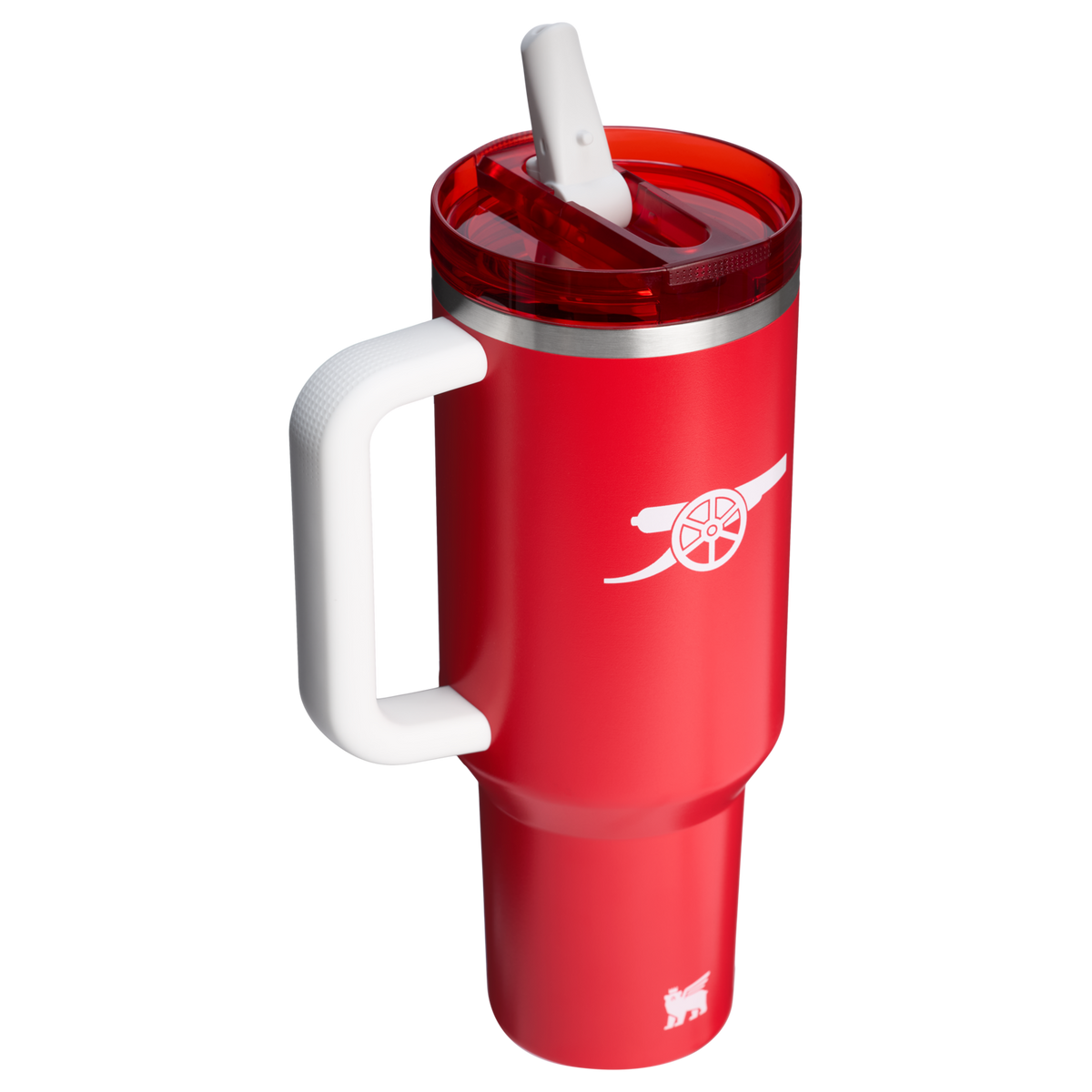 Stanley Arsenal 40 OZ Flip Straw Tumbler In Arsenal Red With White Accents