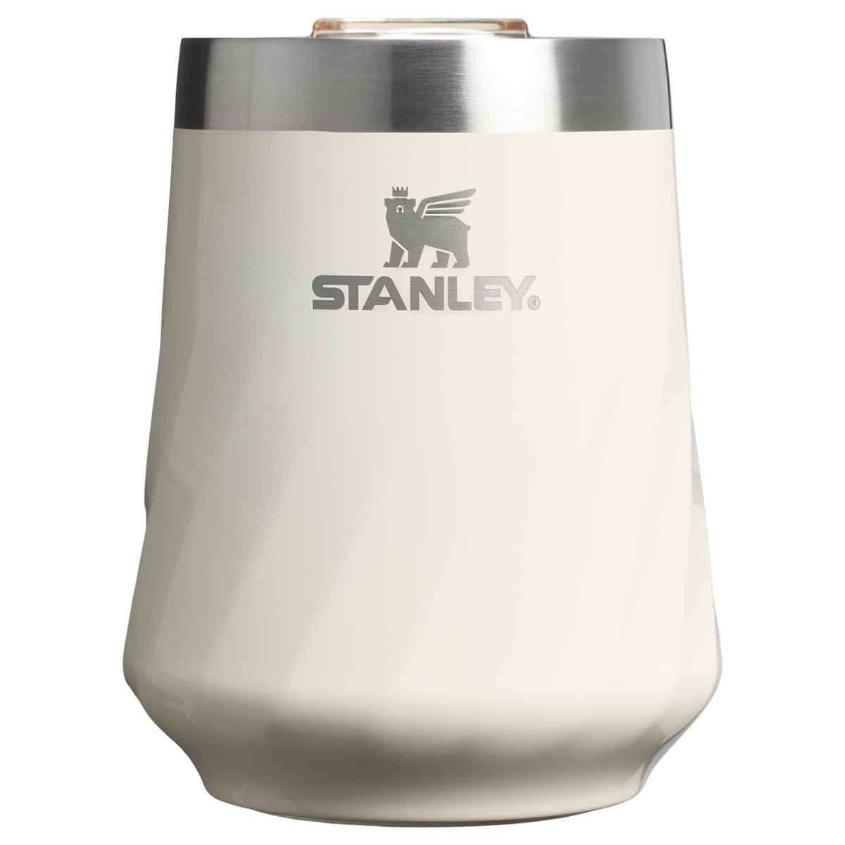 Stanley 1913 The Textured Reserve Wine Tumbler 11 OZ in Cream Gloss | Front View