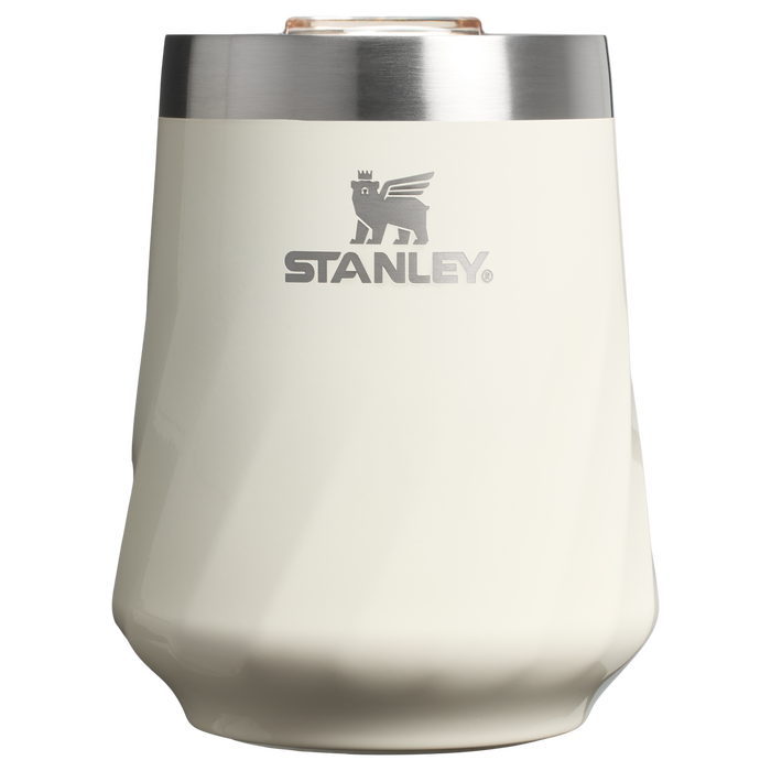 Stanley 1913 The Textured Reserve Wine Tumbler 11 OZ in Cream Gloss | Front View