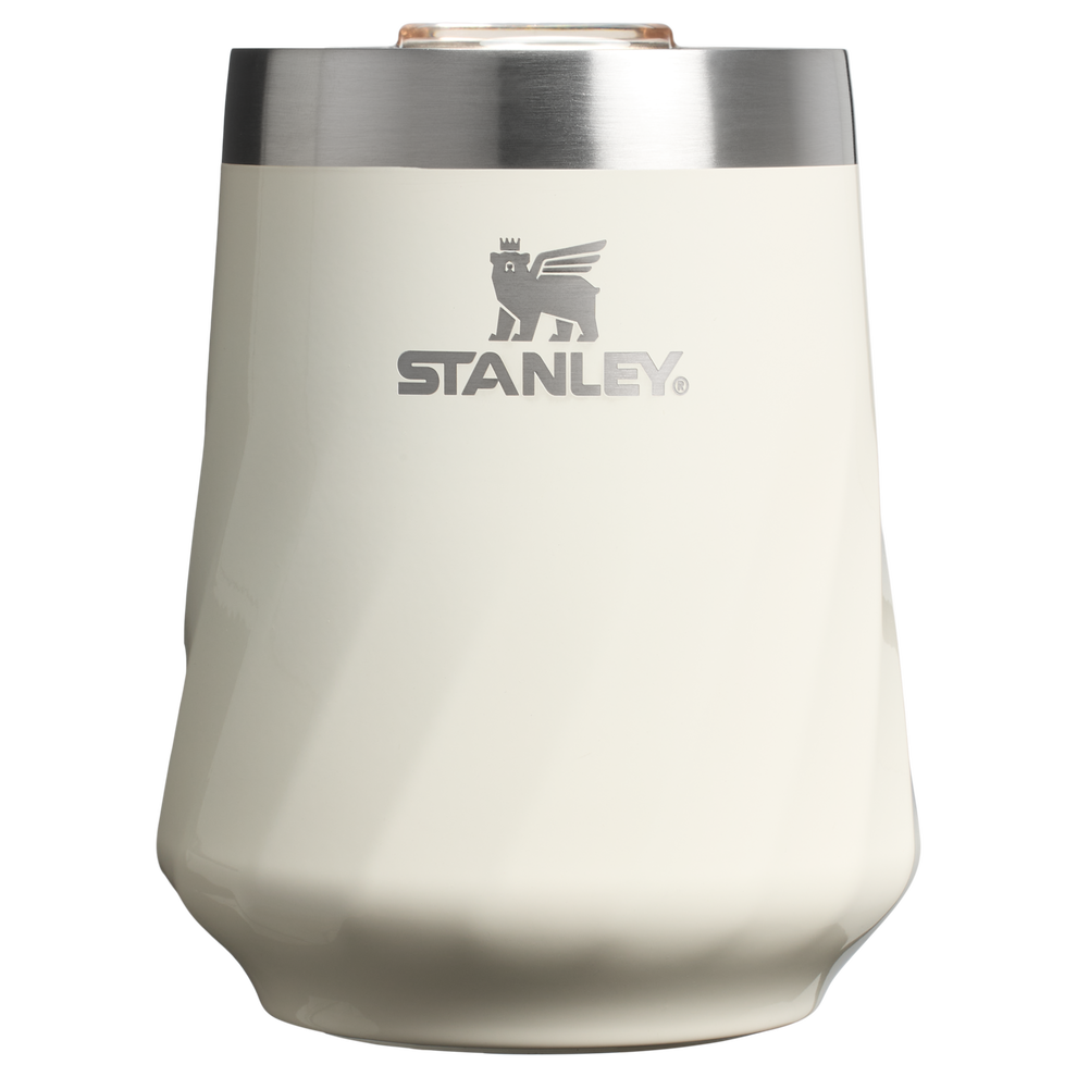 Stanley 1913 The Textured Reserve Wine Tumbler 11 OZ in Cream Gloss | Front View