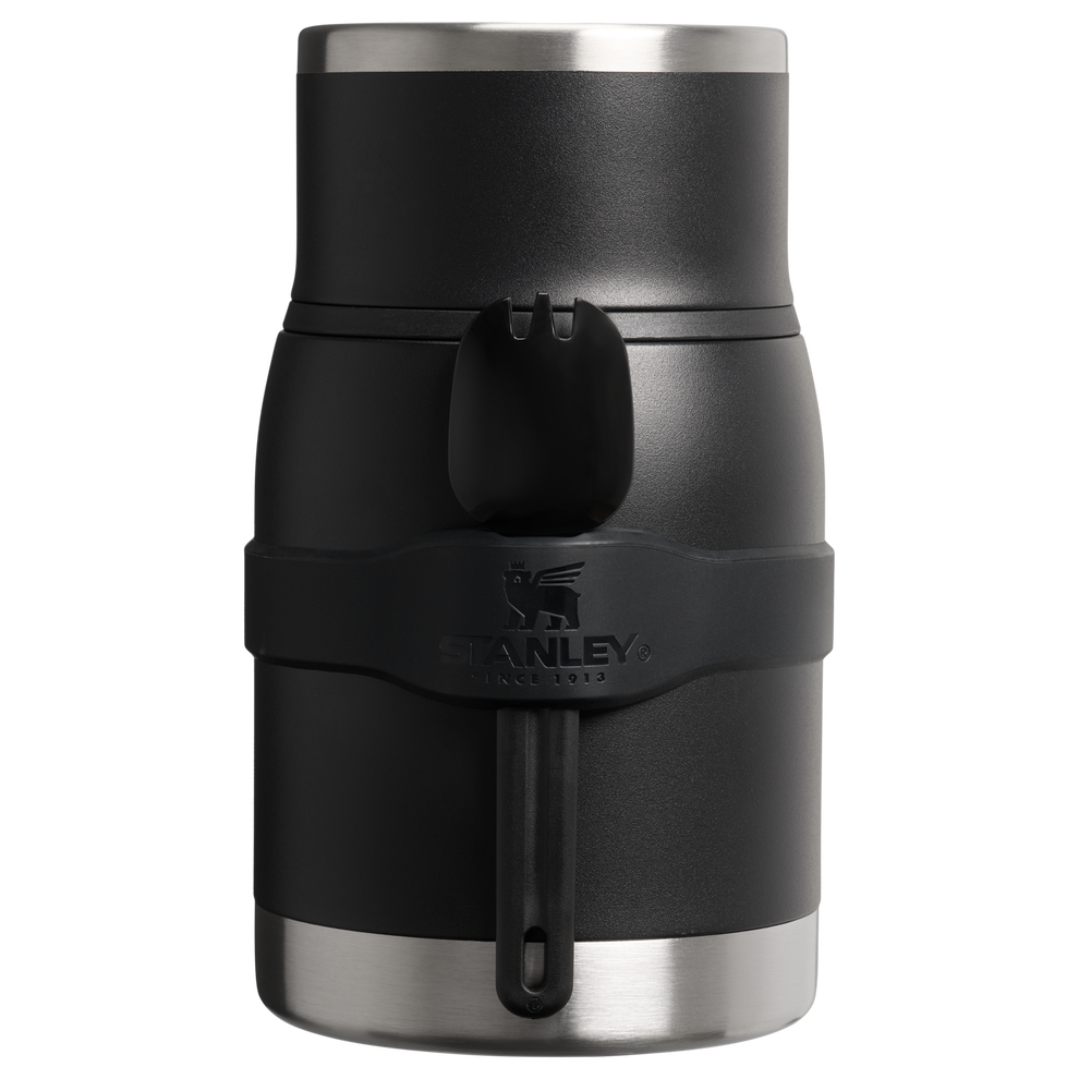 Stanley 1913 Adventure To-Go Food Jar + Spork 24 OZ in Black 2.0 | Front View