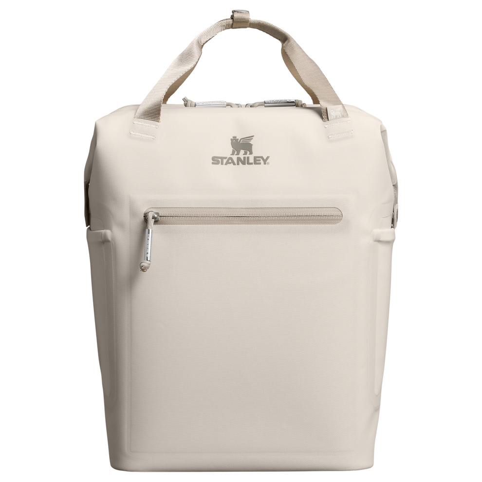 Stanley 1913 The All Day Madeleine Mini Cooler Backpack 20 Can 14 QT 13.2 L in Cream | Front View