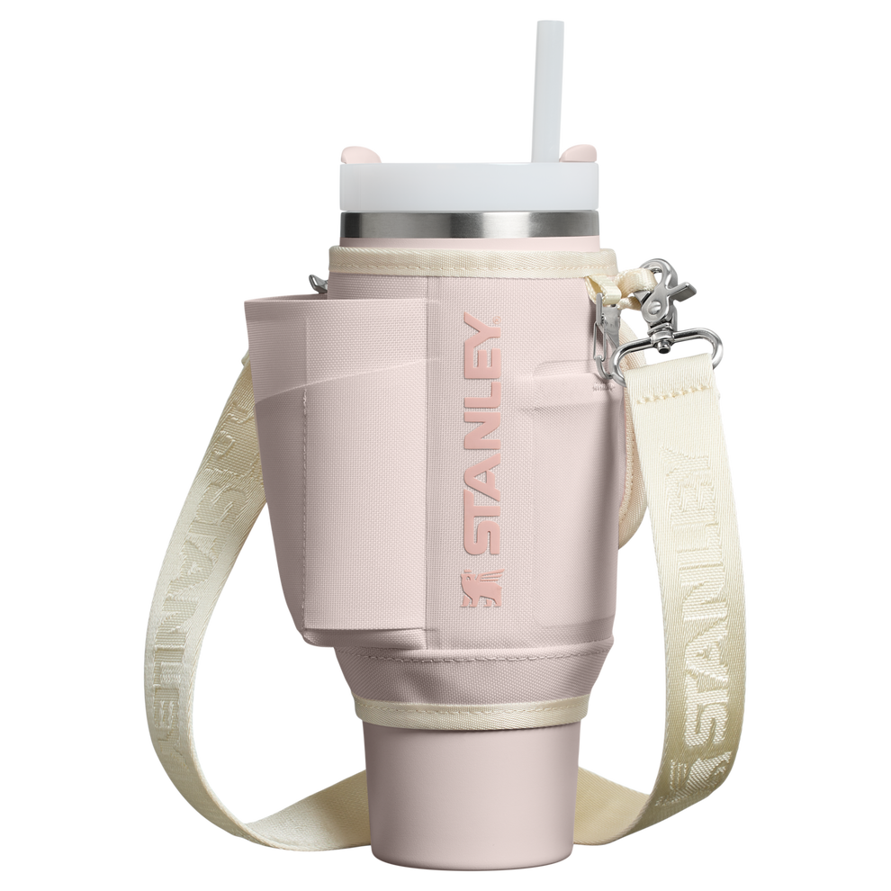 Stanley 1913 The All Day 30 OZ Quencher Carry-All in Rose Quartz | Front View