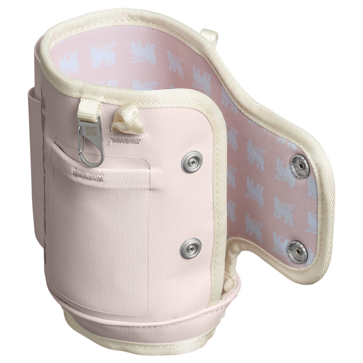 Stanley 1913 The All Day 30 OZ Quencher Carry-All in Rose Quartz | Back Open View
