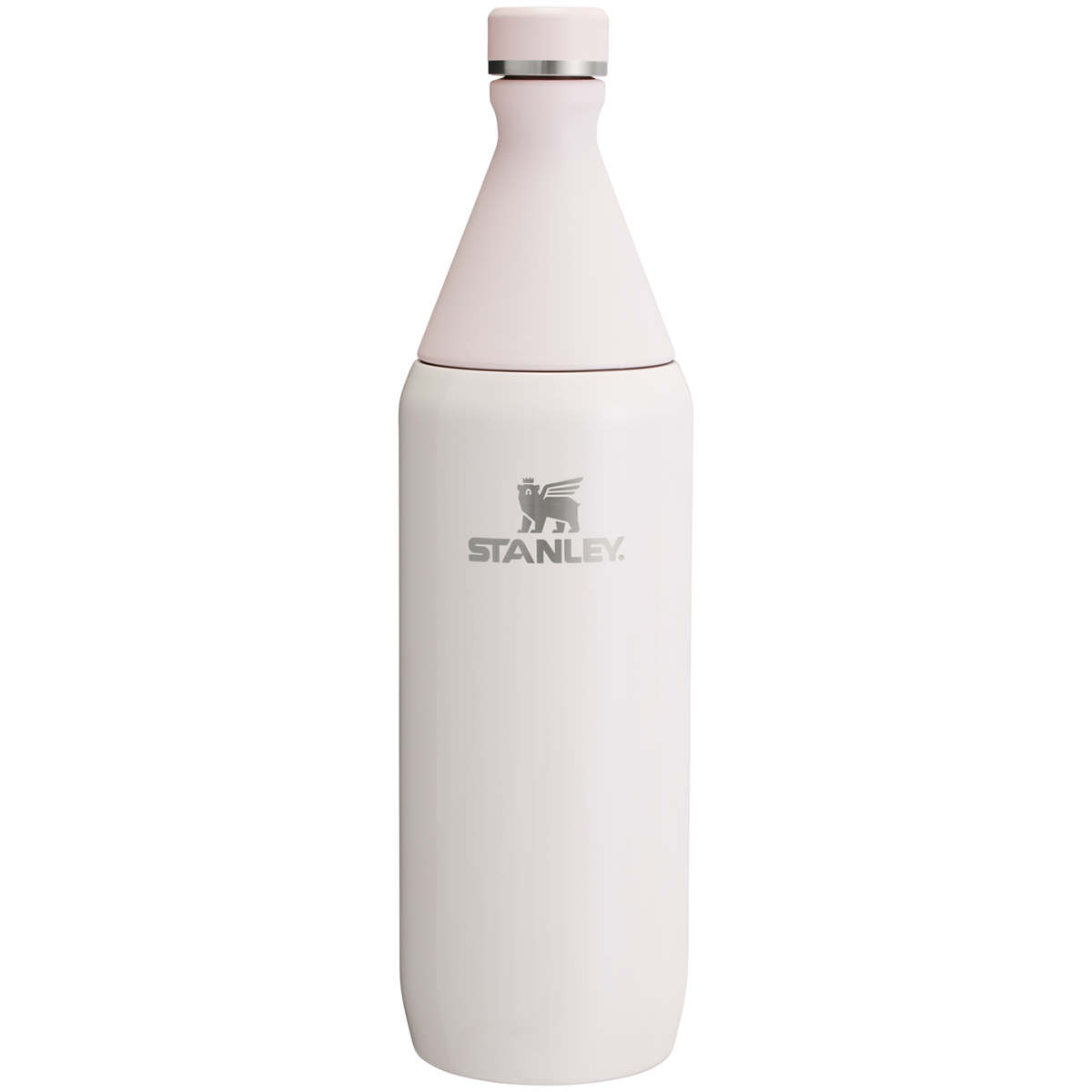Stanley Leak Proof 34 OZ All Day Slim Bottle  with removable collar in Rose Quartz Gloss
