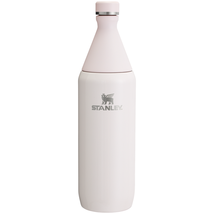 Stanley 1913 All Day Slim Bottle 34 OZ in Rose Quartz Gloss | Front View