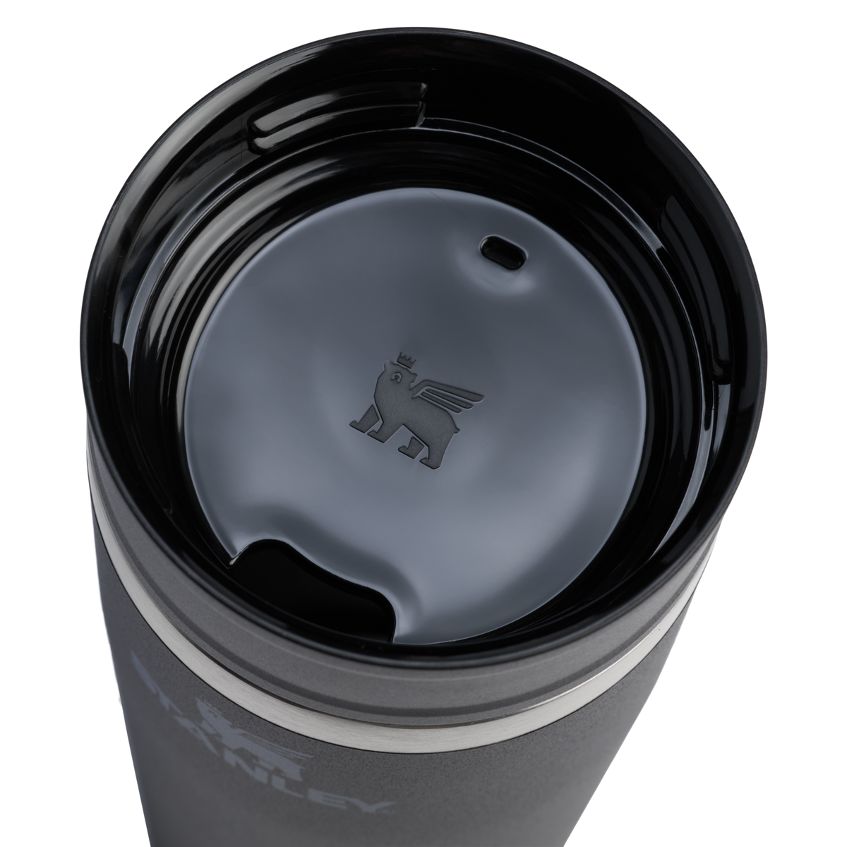 Stanley 1913 The Café-To-Go Travel Mug 20 OZ in Black 2.0 | Lid Detailed View
