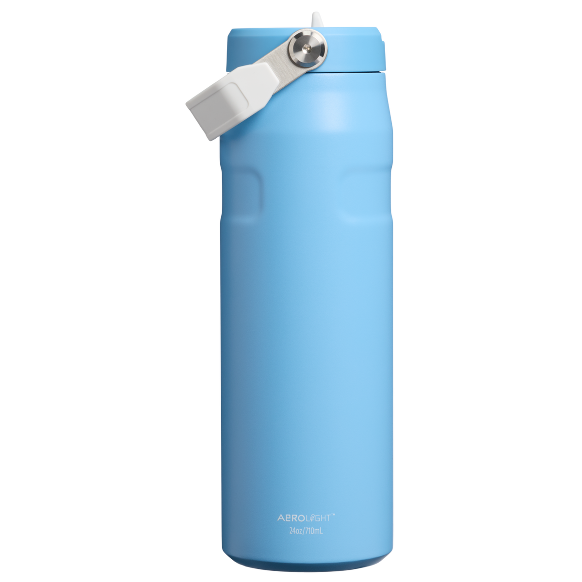 Stanley 1913 The Country Collection IceFlow™ Aerolight Flip Straw Bottle 24 OZ in Team Light Blue White | Back View
