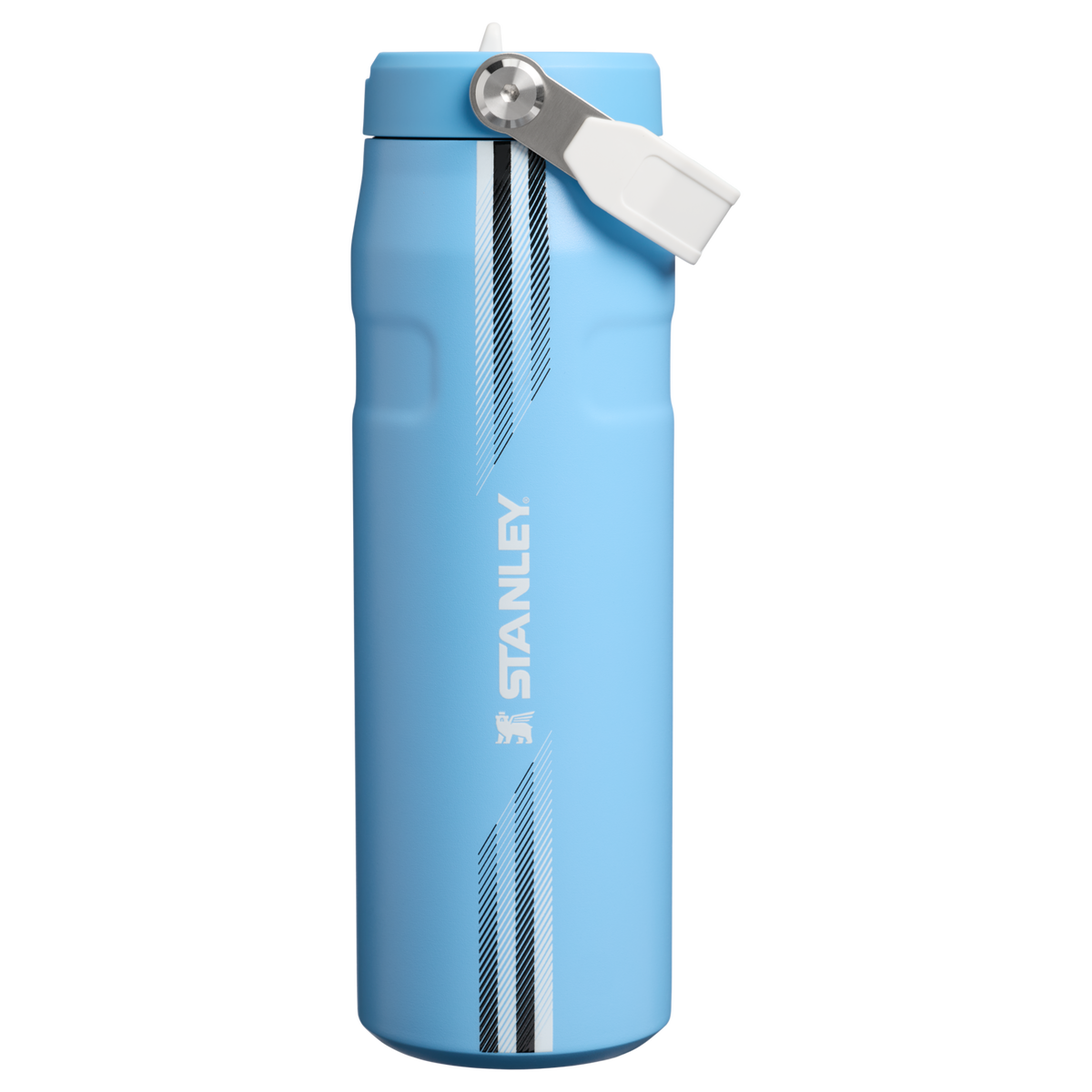 Stanley 1913 The Country Collection IceFlow™ Aerolight Flip Straw Bottle 24 OZ in Team Light Blue White | Front View