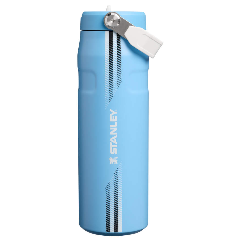 Stanley 1913 The Country Collection IceFlow™ Aerolight Flip Straw Bottle 24 OZ in Team Light Blue White | Front View