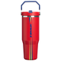 Swatch for Stanley 1913 The Country Collection IceFlow™ Tumbler 30 OZ in Team Red Dark Blue | Front View