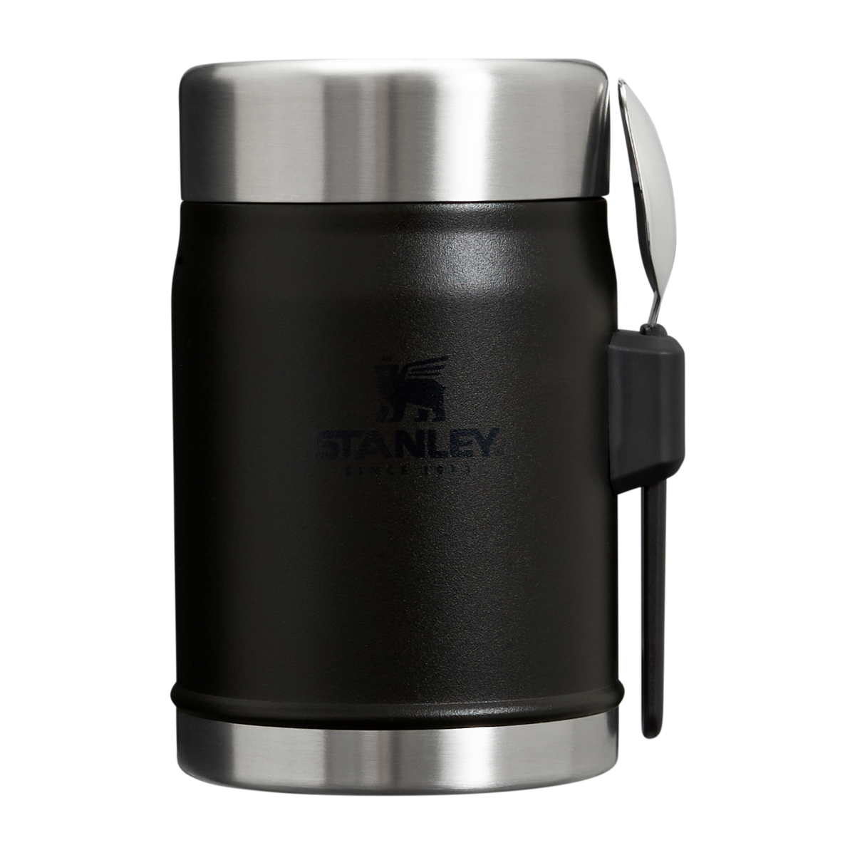 Stanley 1913 Classic Legendary Food Jar + Spork 14 OZ in Black 2.0 | Front View