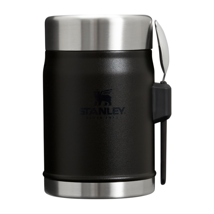 Stanley 1913 Classic Legendary Food Jar + Spork 14 OZ in Black 2.0 | Front View