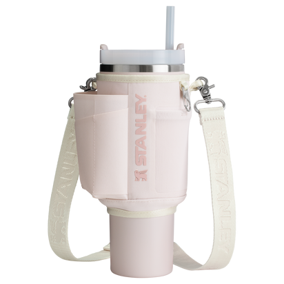 Stanley 1913 The All Day 40 OZ Quencher Carry-All in Rose Quartz | Front View