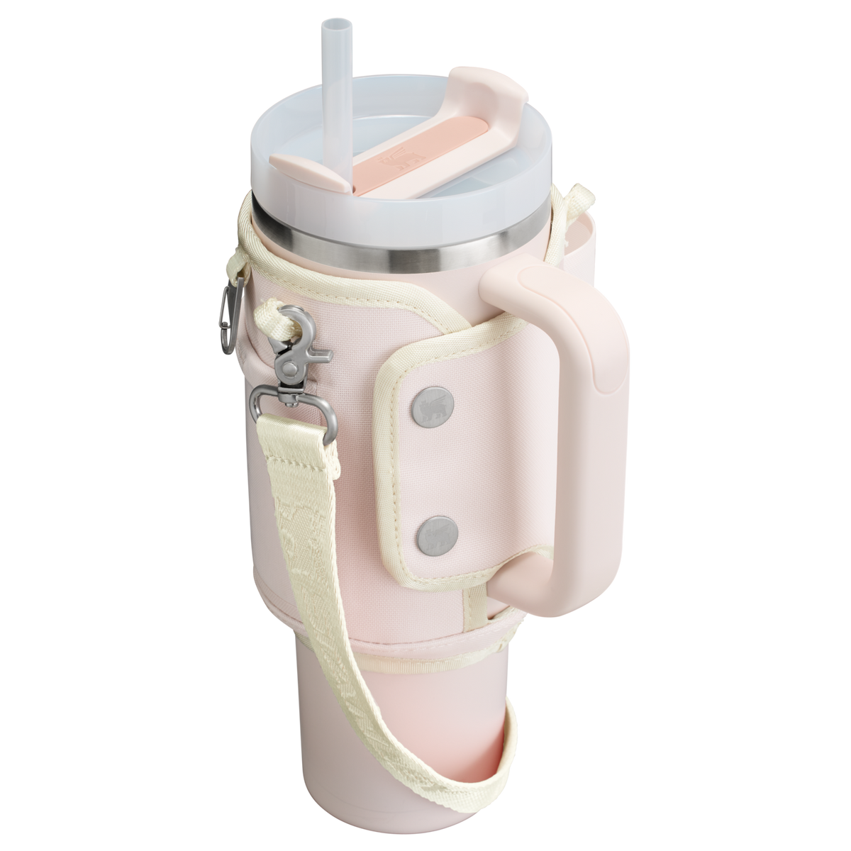 Stanley 1913 The All Day 40 OZ Quencher Carry-All in Rose Quartz | Back View