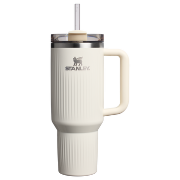 Stanley 1913 The Quencher® H2.0 Fluted Tumbler  40 OZ in Cream Gloss | Front View