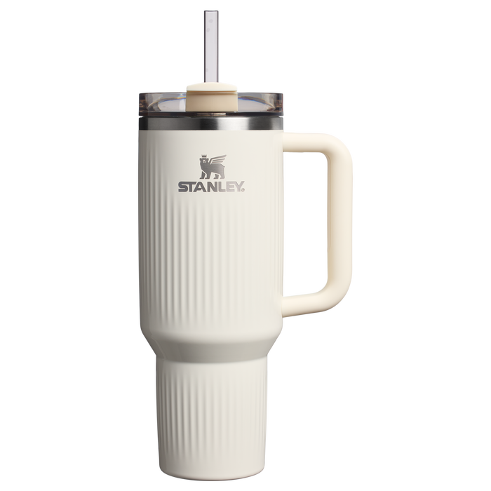 Stanley 1913 The Quencher® H2.0 Fluted Tumbler  40 OZ in Cream Gloss | Front View