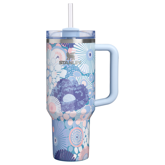 Stanley 1913 The Quencher H2.0 FlowState™ Tumbler  40 OZ in Blue Dream Wildflower | Front View