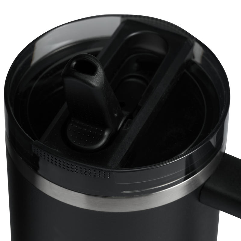 Stanley 1913 The Quencher ProTour Flip Straw Tumbler 30 OZ in Black 2.0 | Lid Detailed View