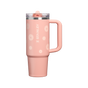 Swatch for Stanley 1913 The Quencher ProTour Flip Straw Tumbler 30 OZ in Sorbet Daisies | Front View