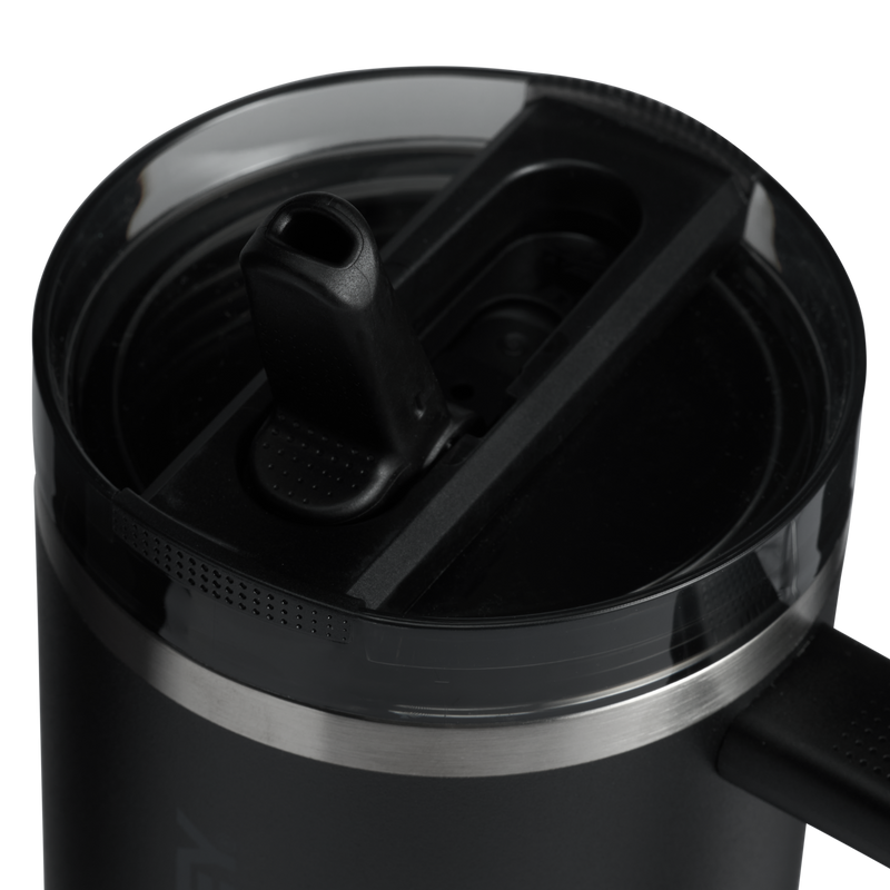 Stanley 1913 The Quencher ProTour Flip Straw Tumbler 40 OZ in Black 2.0 | Lid Detailed View