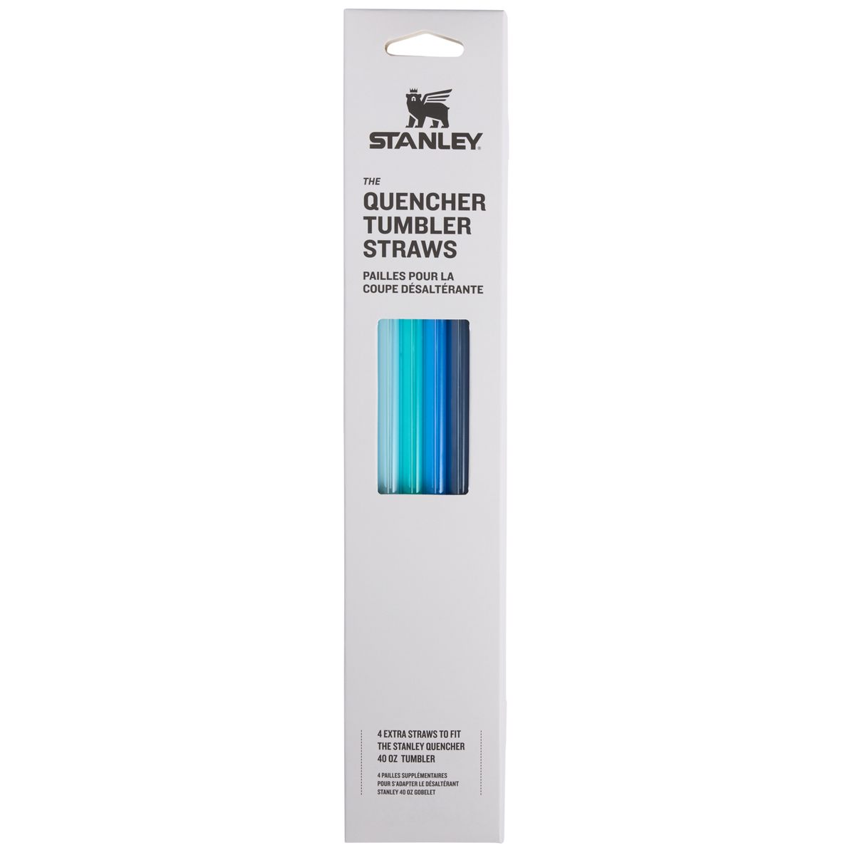 Stanley 1913 Adventure Quencher Travel Tumbler Straws 40 OZ 4-Pack in Blue