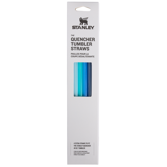 Stanley 1913 Adventure Quencher Travel Tumbler Straws 40 OZ 4-Pack in Blue