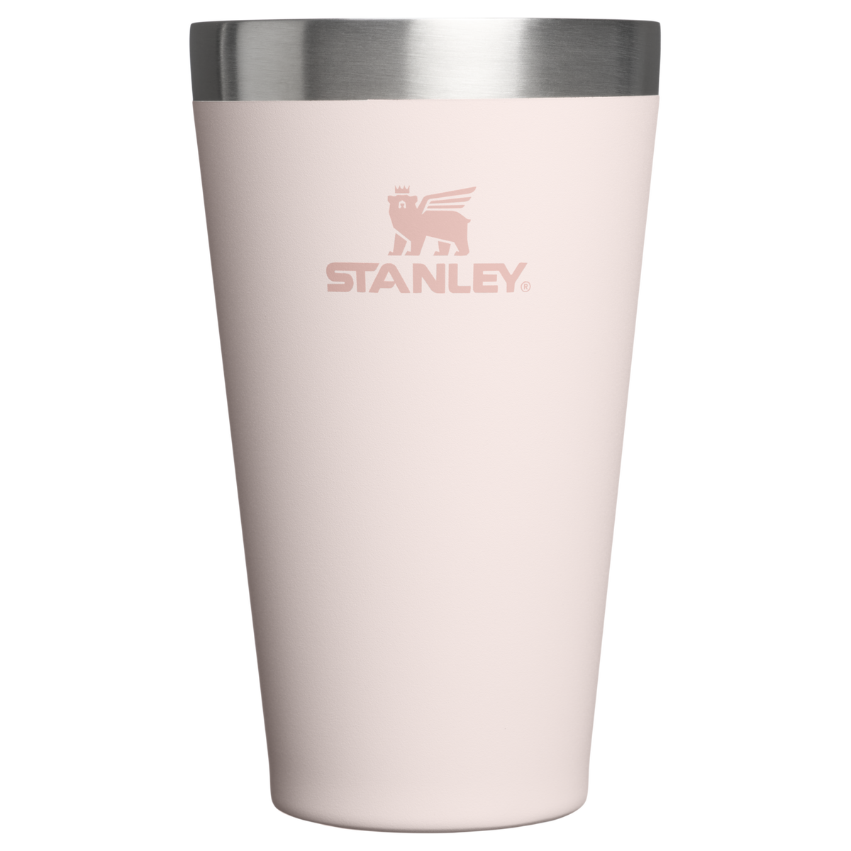 Stanley 1913 Adventure Stacking Beer Pint 16 OZ in Rose Quartz | Front View