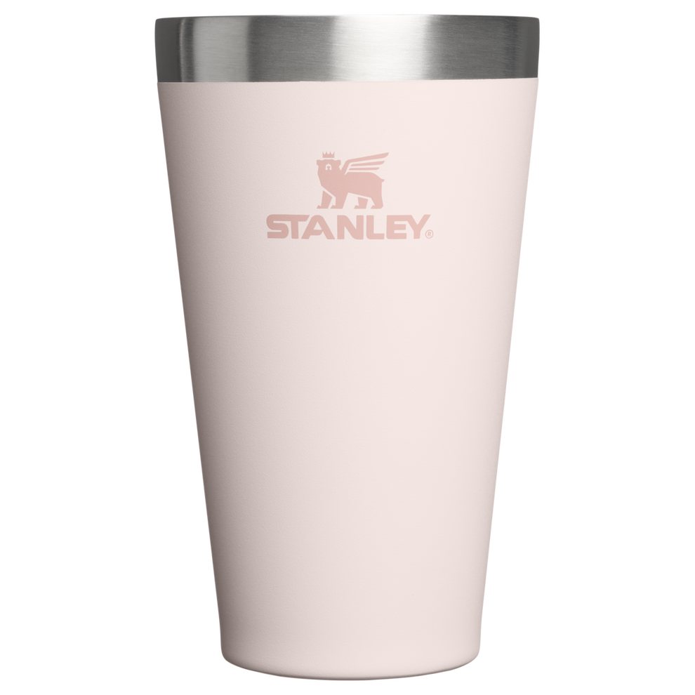 Stanley 1913 Adventure Stacking Beer Pint 16 OZ in Rose Quartz | Front View