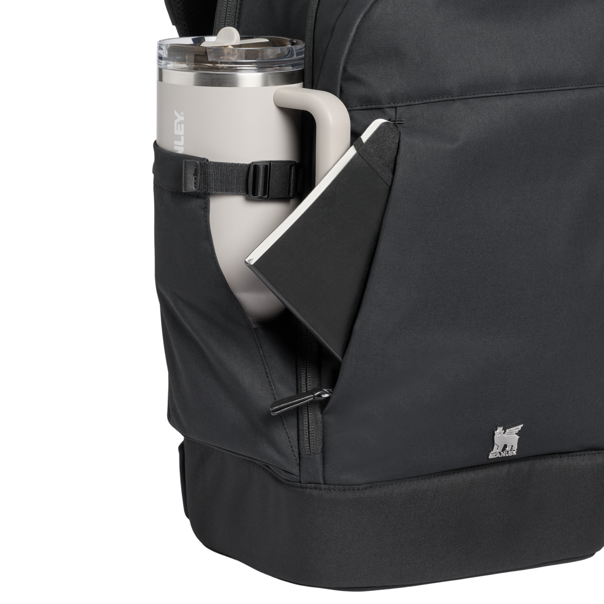 Stanley 1913 The Standby Backpack 22.2 QT in Black | Front Pocket View