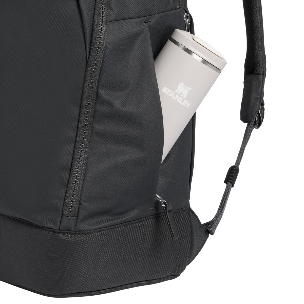 Stanley 1913 The Standby Backpack 22.2 QT in Black | Pocket Detailed View